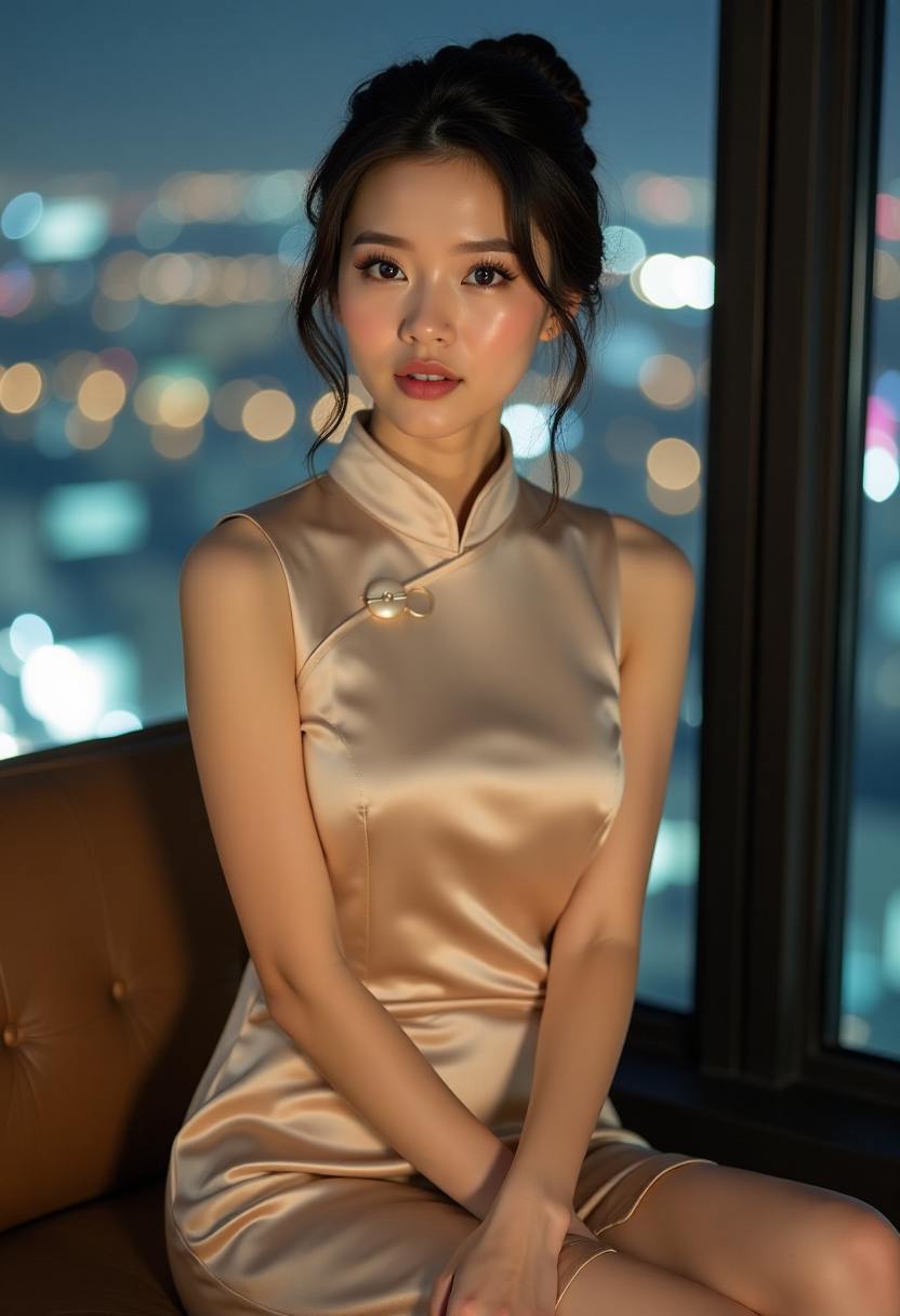 救援队员在日落时分并肩前行